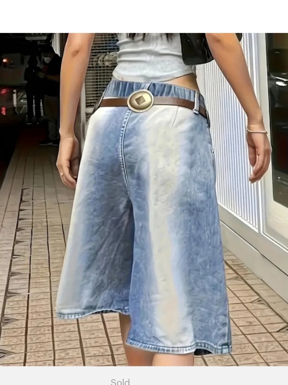 Source Unknown Women's Light Blue Denim Shorts